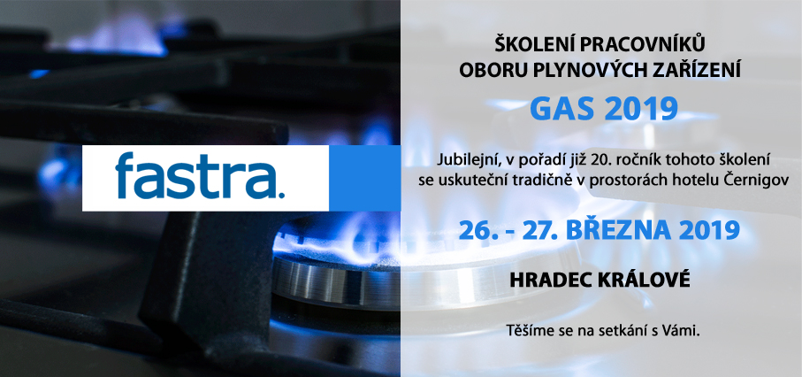 Компанія FASTRA на виставці GAS 2019 Hradec Králové